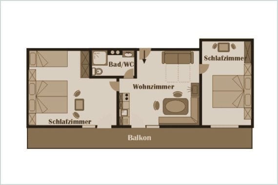 Grundriss Fageralm - Ferienwohnung in Radstadt, Ferienhof Nasnergut