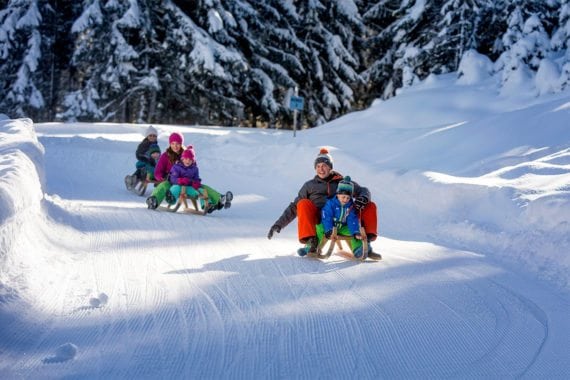 Rodeln - Winterurlaub in Radstadt, Salzburger Land