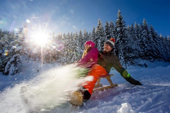 Rodeln - Winterurlaub in Radstadt, Salzburger Land